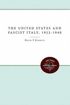 portada the united states and fascist italy, 1922-1940 (in English)
