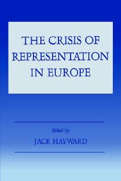 portada the crisis of representation in europe (en Inglés)