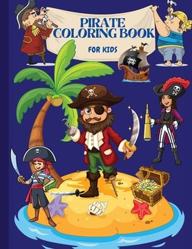 portada Pirate Coloring Book: For Kids (en Inglés)