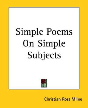 portada simple poems on simple subjects (en Inglés)