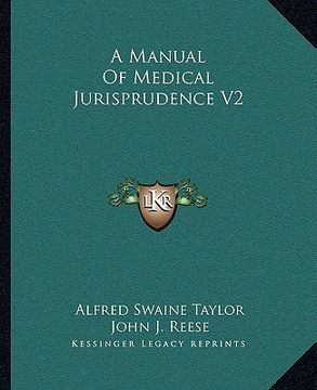 portada a manual of medical jurisprudence v2