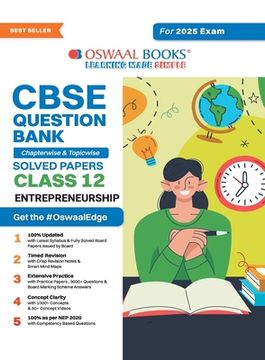 portada Oswaal CBSE Question Bank Class 12 Entrepreneurship, Chapterwise and Topicwise Solved Papers For Board Exams 2025