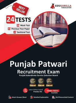 portada Punjab Patwari Recruitment Exam 2023 - 8 Mock Tests, 14 Sectional Tests and 2 Previous Year Papers (1400 Solved Questions) with Free Access To Online (en Inglés)