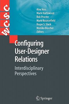 portada configuring user-designer relations: interdisciplinary perspectives (en Inglés)