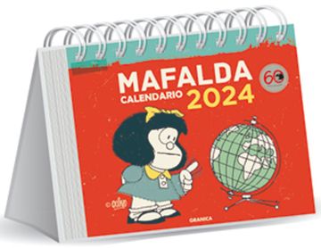 portada Calendario de Escritorio Mafalda 2024 (Color Rojo)