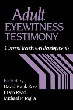 portada Adult Eyewitness Testimony: Current Trends and Developments (en Inglés)