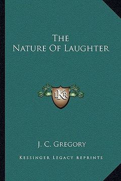 portada the nature of laughter (en Inglés)