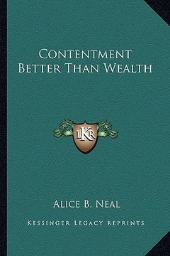portada contentment better than wealth (en Inglés)