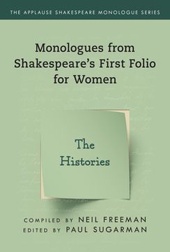 portada Monologues from Shakespeare's First Folio for Women: The Histories