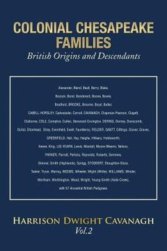 portada Colonial Chesapeake Families British Origins and Descendants (en Inglés)