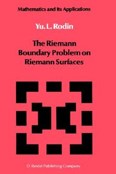 portada the riemann boundary problem on riemann surfaces (en Inglés)