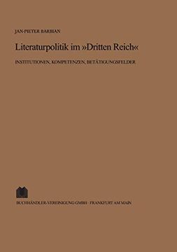 portada Literaturpolitik im Dritten Reich (in German)