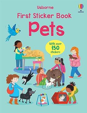 portada First Sticker Book Pets (First Sticker Books) (in English)