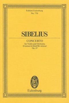 portada sibelius: concerto: for violin and orchestra (en Inglés)