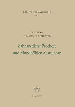 portada Zahnärztliche Prothese und Mundhöhlen-Carcinom (en Alemán)