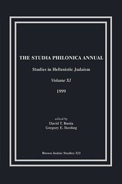 portada the studia philonica annual, xi, 1999 (en Inglés)