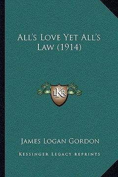 portada all's love yet all's law (1914)