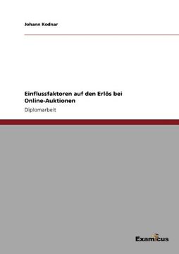 portada Einflussfaktoren auf den Erlös bei Online-Auktionen (German Edition)