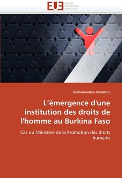 portada L'Emergence D'Une Institution Des Droits de L'Homme Au Burkina Faso