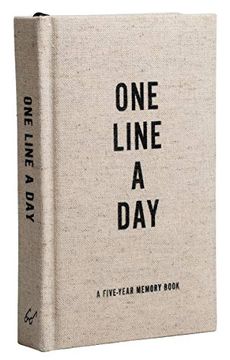 portada Canvas one Line a Day: A Five-Year Memory Journal: A Five Year Memory Book 