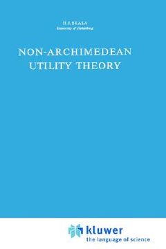 portada non-archimedean utility theory (en Inglés)