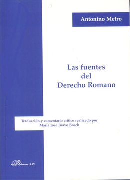 portada Las Fuentes del Derecho Romano (in Spanish)