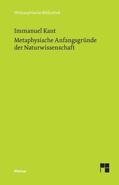 portada Metaphysische Anfangsgründe der Naturwissenschaft (en Alemán)