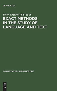 portada Exact Methods in the Study of Language and Text (in English)
