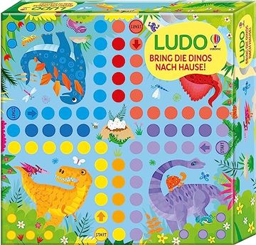 portada Ludo - Bring die Dinos Nach Hause! Set mit Spielbrett, Spielfiguren und Würfel - ab 3 Jahren (en Alemán)