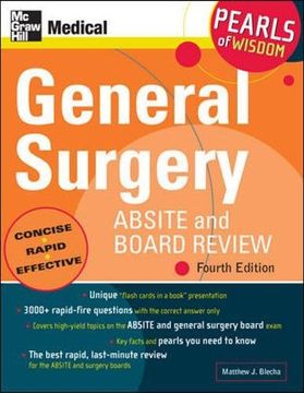 portada General Surgery Absite and Board Review: Pearls of Wisdom, Fourth Edition (en Inglés)
