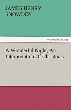 portada a wonderful night, an interpretation of christmas (en Inglés)