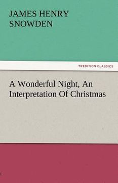 portada a wonderful night, an interpretation of christmas