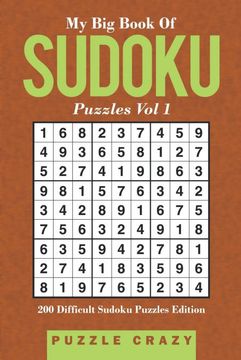 portada My big Book of Soduku Puzzles vol 1: 200 Difficult Sudoku Puzzles Edition (en Inglés)