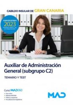 portada Auxiliar de Administracion General (Subgrupo C2). Temario y Test (in Spanish)