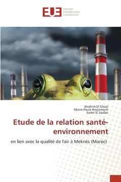 portada Etude de la relation santé-environnement (in French)