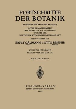portada Bericht Über das Jahr 1951 (Progress in Botany) (German Edition)