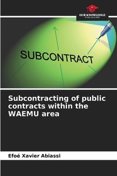 portada Subcontracting of public contracts within the WAEMU area (en Inglés)