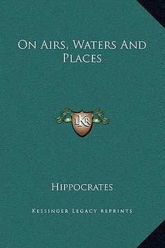 portada on airs, waters and places (en Inglés)