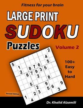 portada Fitness for your brain: Large Print SUDOKU Puzzles: 100+ Easy to Hard Puzzles - Train your brain anywhere, anytime! (en Inglés)