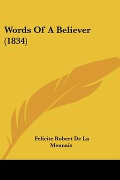 portada words of a believer (1834) (en Inglés)