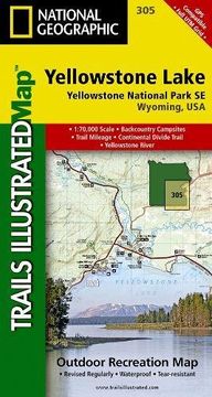 portada Yellowstone Lake: Yellowstone National Park SE (National Geographic Trails Illustrated Map)