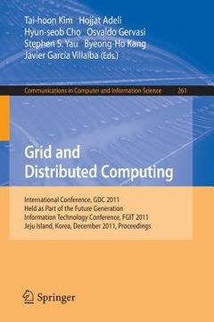 portada grid and distributed computing (in English)