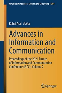 portada Advances in Information and Communication: Proceedings of the 2021 Future of Information and Communication Conference (Ficc), Volume 2: 1364 (Advances in Intelligent Systems and Computing) (in English)