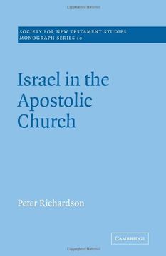 portada Israel in the Apostolic Church (Society for new Testament Studies Monograph Series) (en Inglés)