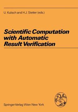 portada scientific computation with automatic result verification (in English)