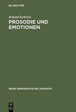 portada Prosodie und Emotionen (Reihe Germanistische Linguistik) (German Edition)
