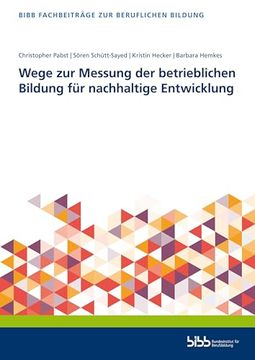 portada Wege zur Messung der Betrieblichen Bildung f? R Nachhaltige Entwicklung (en Alemán)