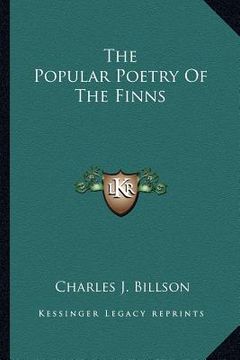 portada the popular poetry of the finns
