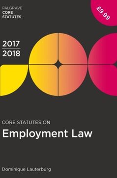 portada Core Statutes on Employment Law 2017-18 (Palgrave Core Statutes)