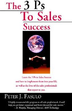 portada the 3 ps to sales success (en Inglés)